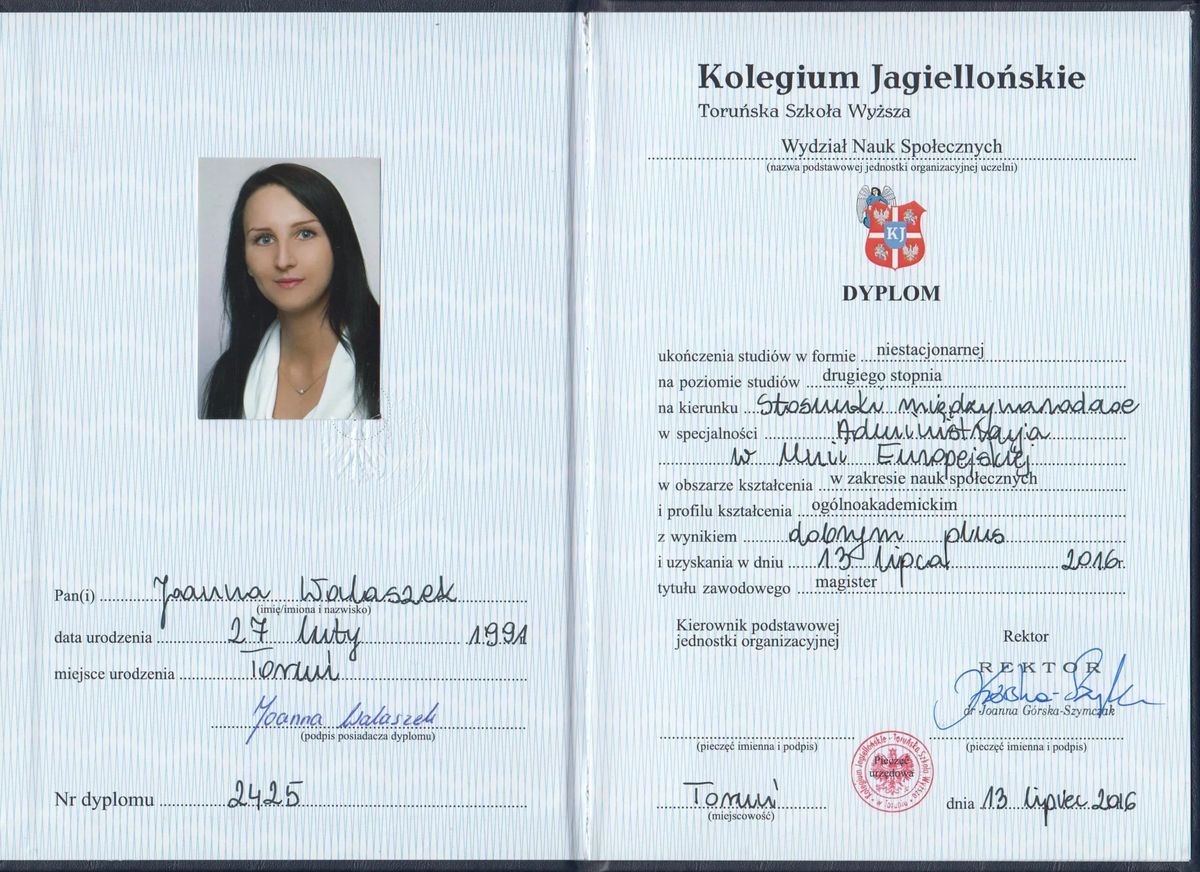 Magister — stosunki międzynarodowe