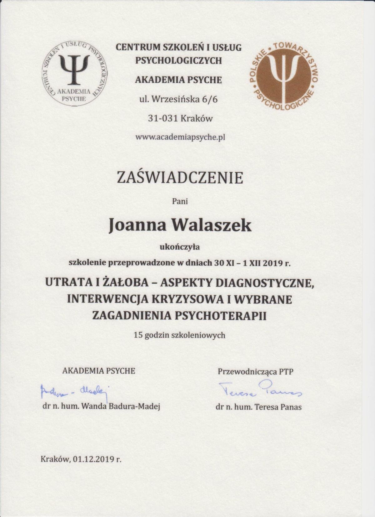 Utrata i żałoba